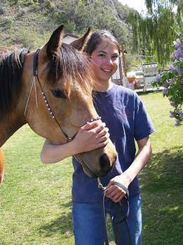 Joey - Commander half Arabian filly with her teenage owner